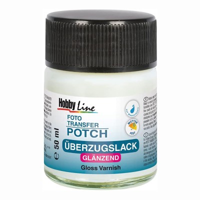 Foto Transfer Potch Überzugslack glänzend 50ml Glas